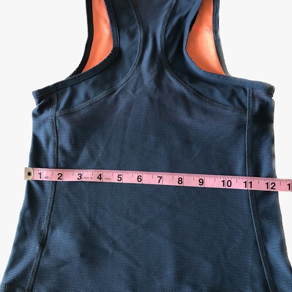 Sofibella Girls Tennis Top Razorback Grey/Coral Lining Size XS (age 4-5Y) - Picture 6 of 7